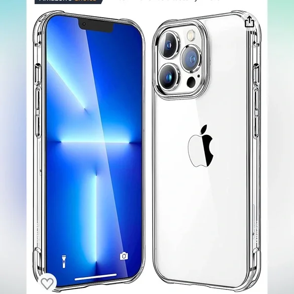 iPhone 13 Pro Slim Clear Case - Military Grade Protective Bumper - Not Yellowing - Picture 6 of 8